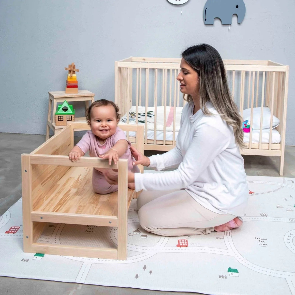 Montessori Wooden Convertable Table & Chair 36,6 cm (W) x 47 cm (H) x 64,5 cm (L) | Luxury Home Accessories | Heulog Glow