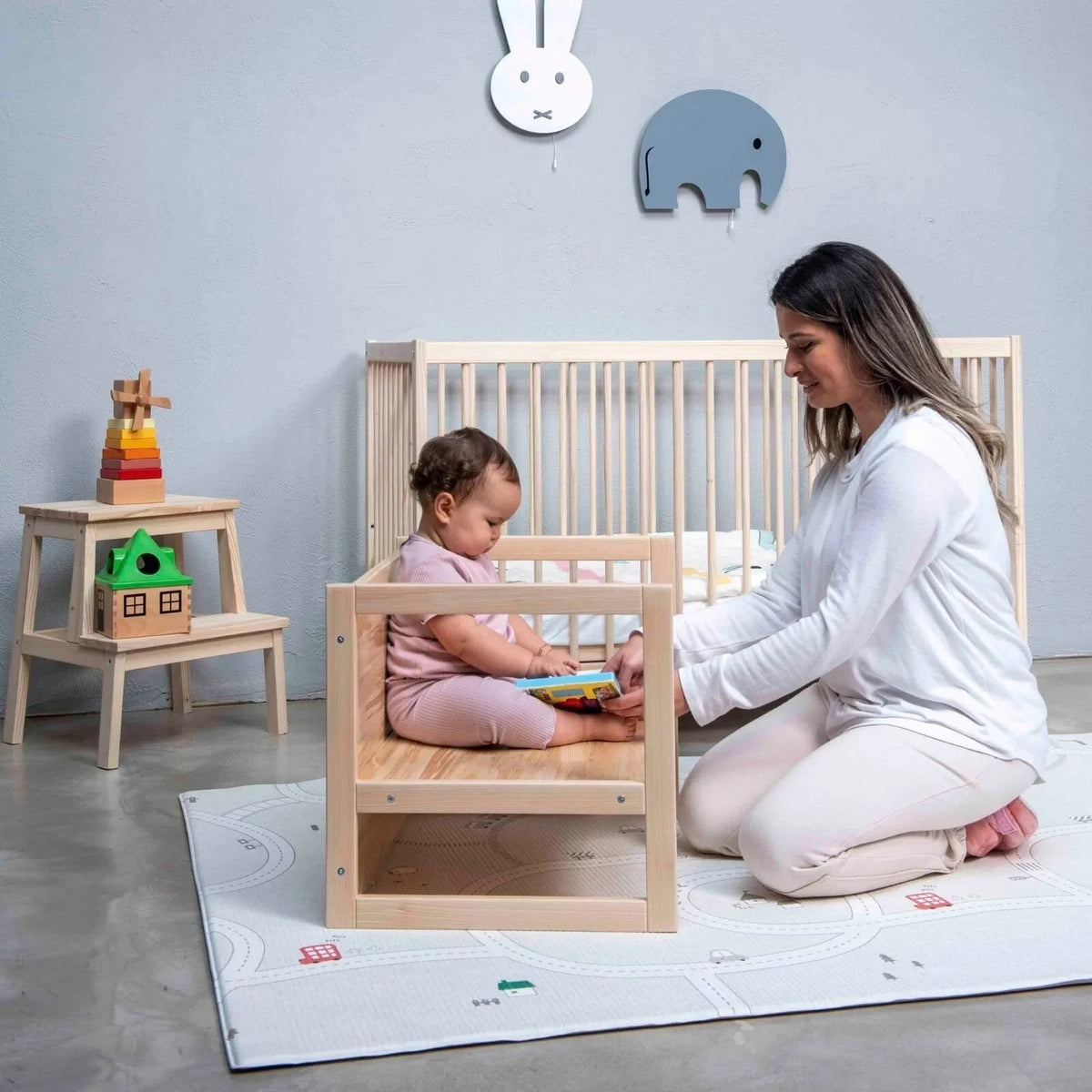 Montessori Wooden Convertable Table & Chair 36,6 cm (W) x 47 cm (H) x 64,5 cm (L) | Luxury Home Accessories | Heulog Glow
