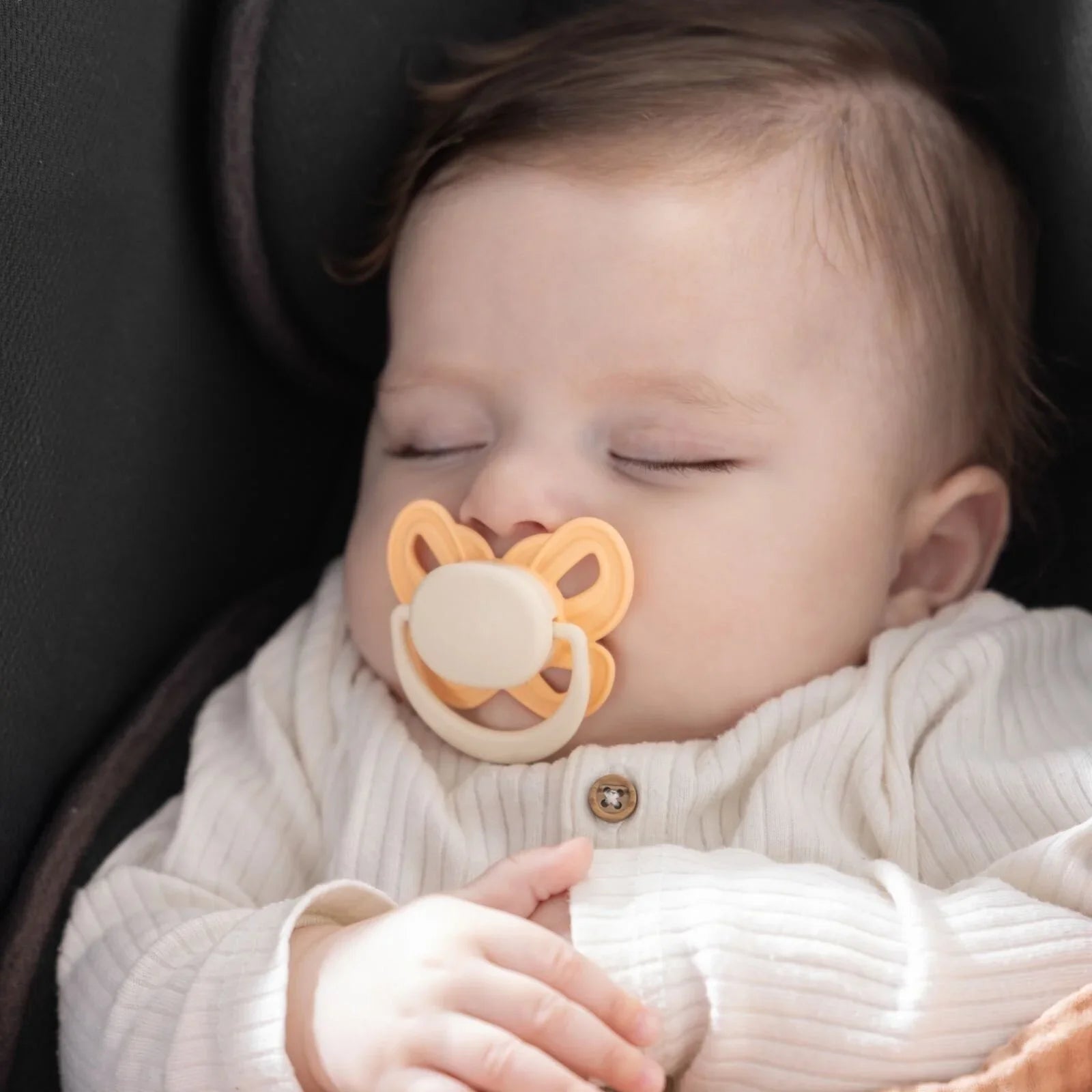 Mooma Clown & Butterfly Soothers 6-18 months Pack of 2 - Light Orange & River Green | Luxury Home Accessories | Heulog Glow