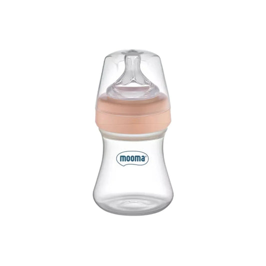 Mooma Kindy Bottle Slow Flow 0-6 months 150ml - Old Rose | Luxury Home Accessories | Heulog Glow