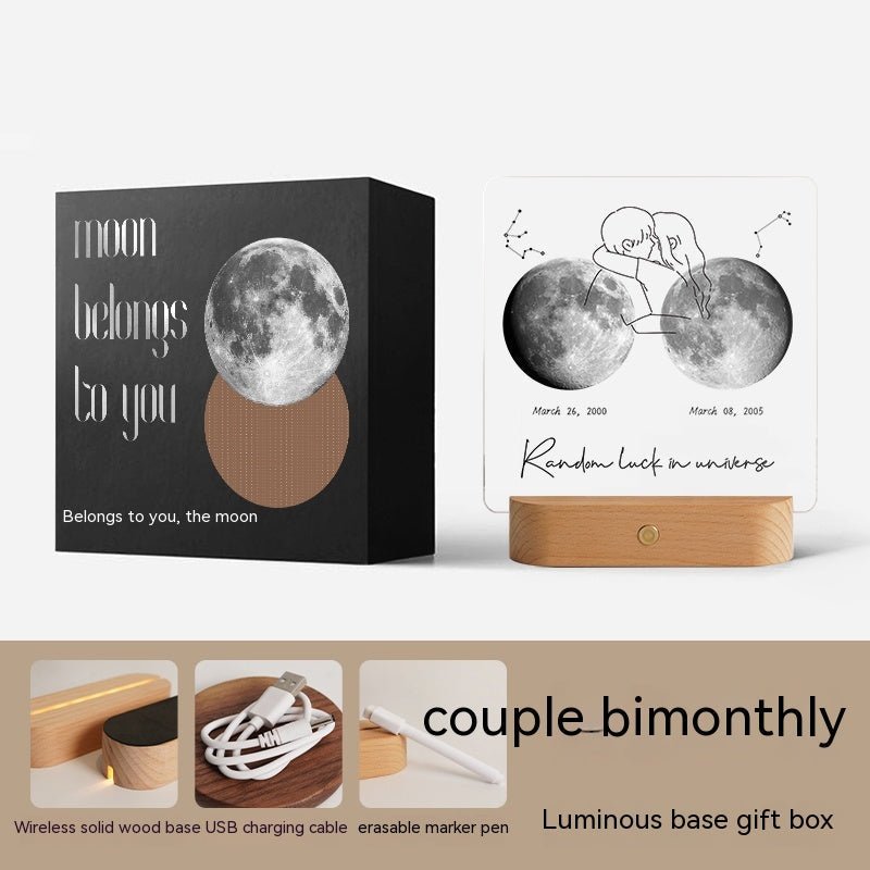 Moon Gift On The Day Of Birth Moon Decoration Gift | Luxury Home Accessories | Heulog Glow
