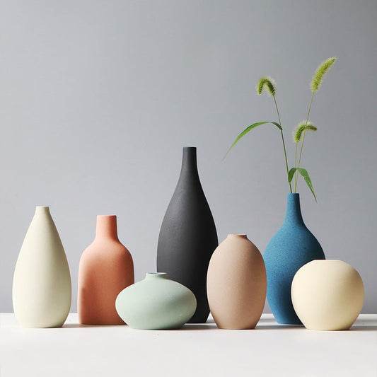 Morandi Decoration Vase Living Room Decoration Small Decoration Nordic Ceramic Home Bedroom Desktop Flower | Luxury Home Accessories | Heulog Glow