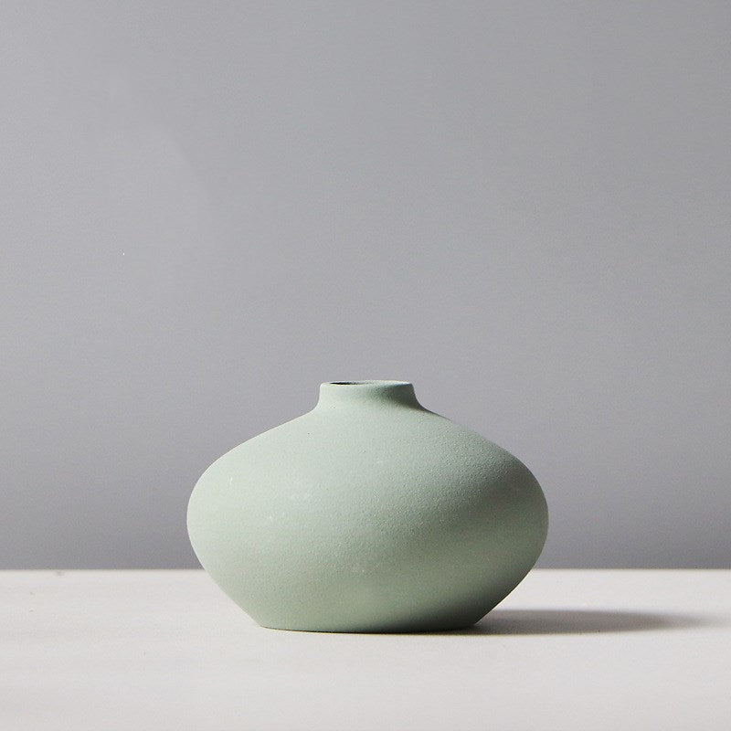 Morandi Decoration Vase Living Room Decoration Small Decoration Nordic Ceramic Home Bedroom Desktop Flower | Luxury Home Accessories | Heulog Glow
