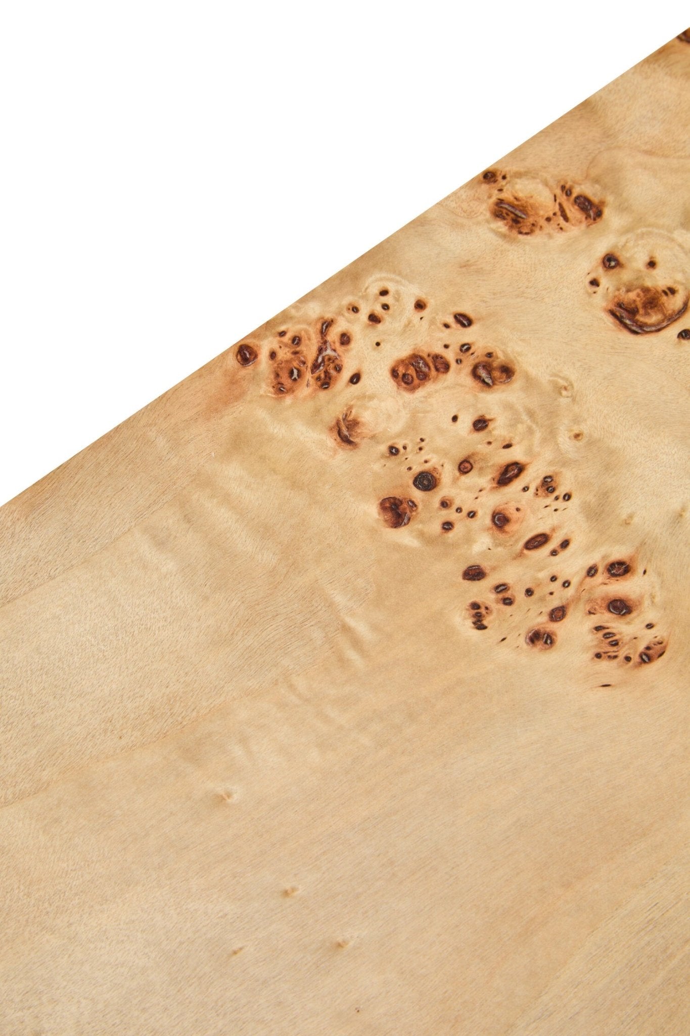 Mota Burl Wood Design Curved Console Table | Luxury Home Accessories | Heulog Glow