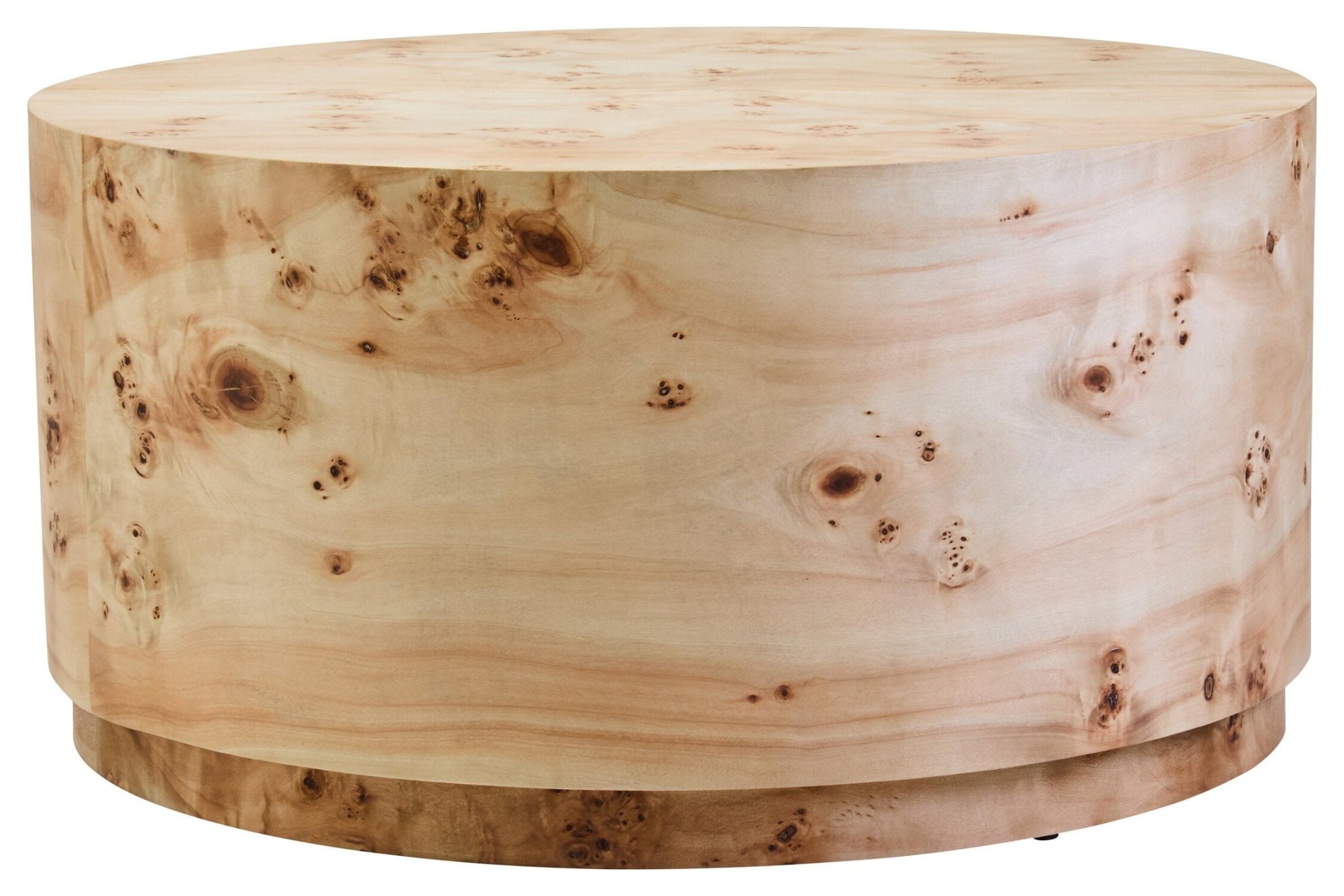 Mota Burl Wood Design Round Coffee Table | Luxury Home Accessories | Heulog Glow