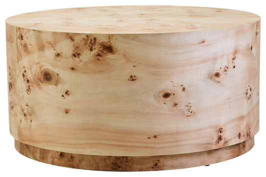 Mota Burl Wood Design Round Coffee Table | Luxury Home Accessories | Heulog Glow