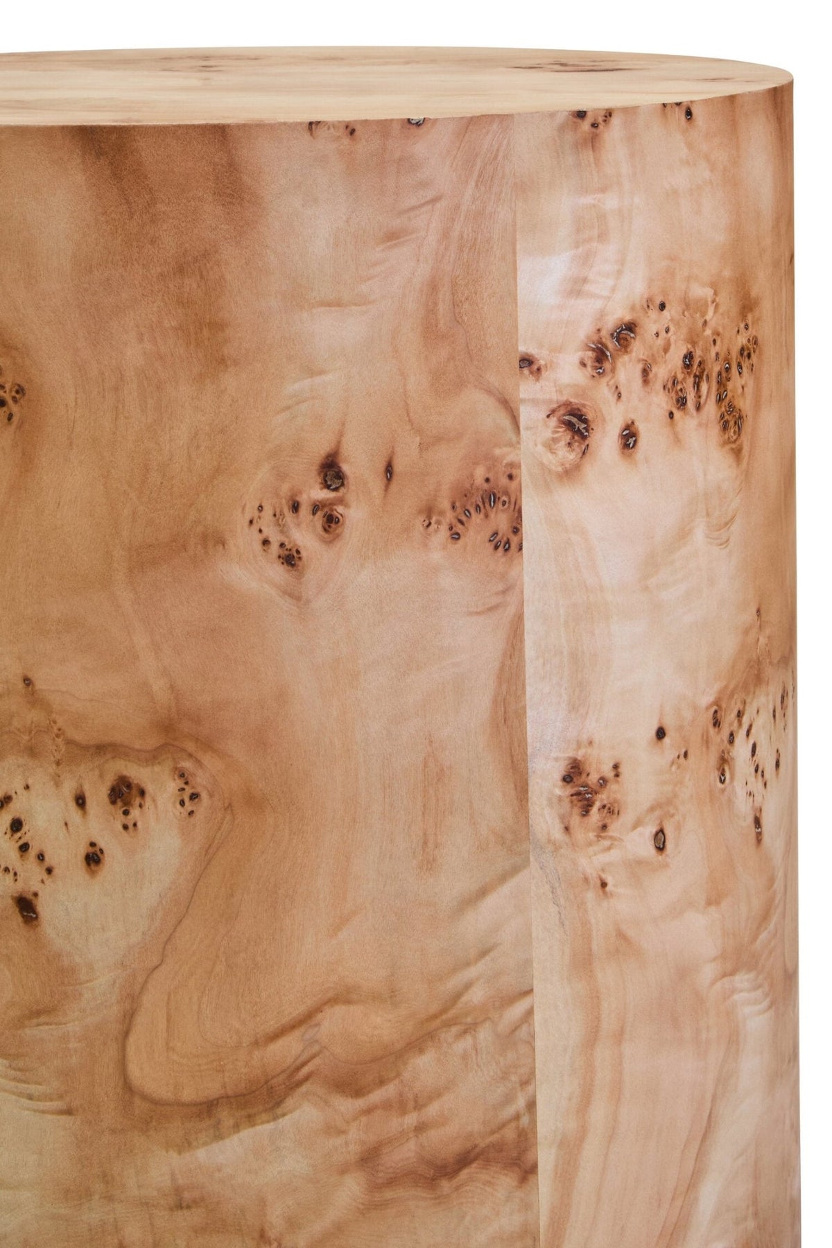 Mota Burl Wood Design Round Side Table | Luxury Home Accessories | Heulog Glow