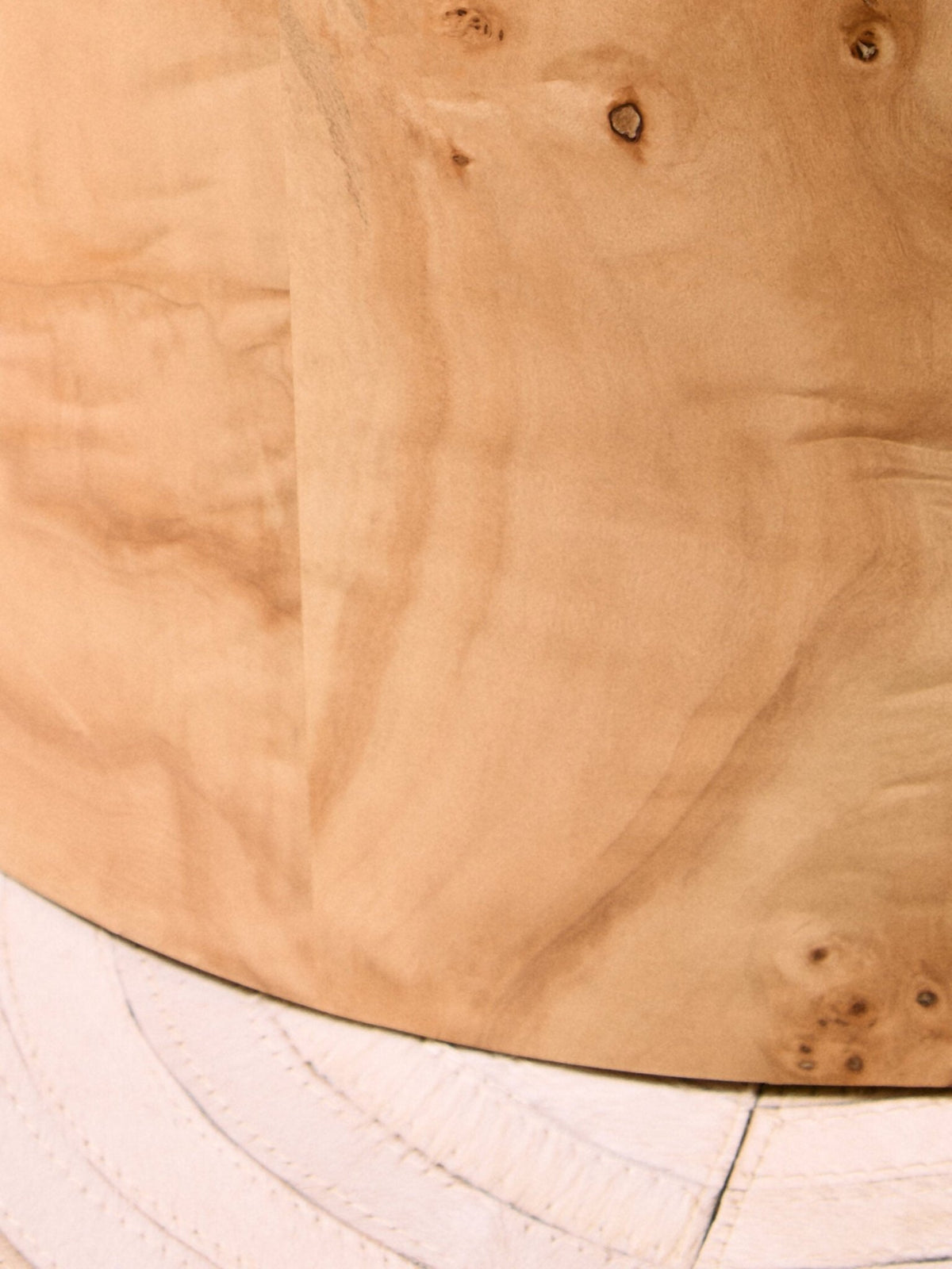 Mota Burl Wood Design Round Side Table | Luxury Home Accessories | Heulog Glow