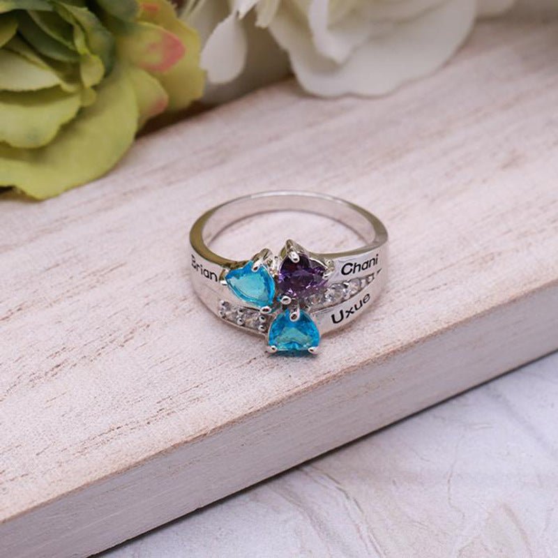 Mother's Day Gift DIY Engraved Ring | Luxury Home Accessories | Heulog Glow