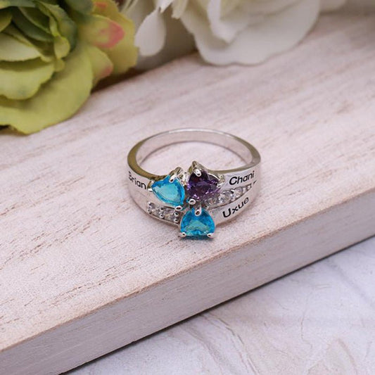Mother's Day Gift DIY Engraved Ring | Luxury Home Accessories | Heulog Glow
