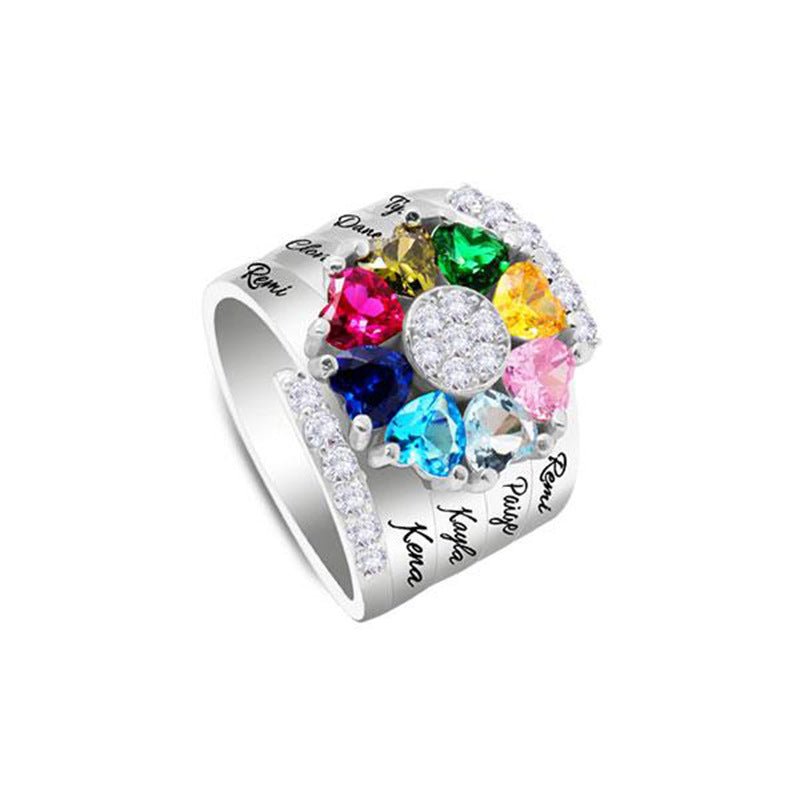 Mother's Day Gift DIY Engraved Ring | Luxury Home Accessories | Heulog Glow