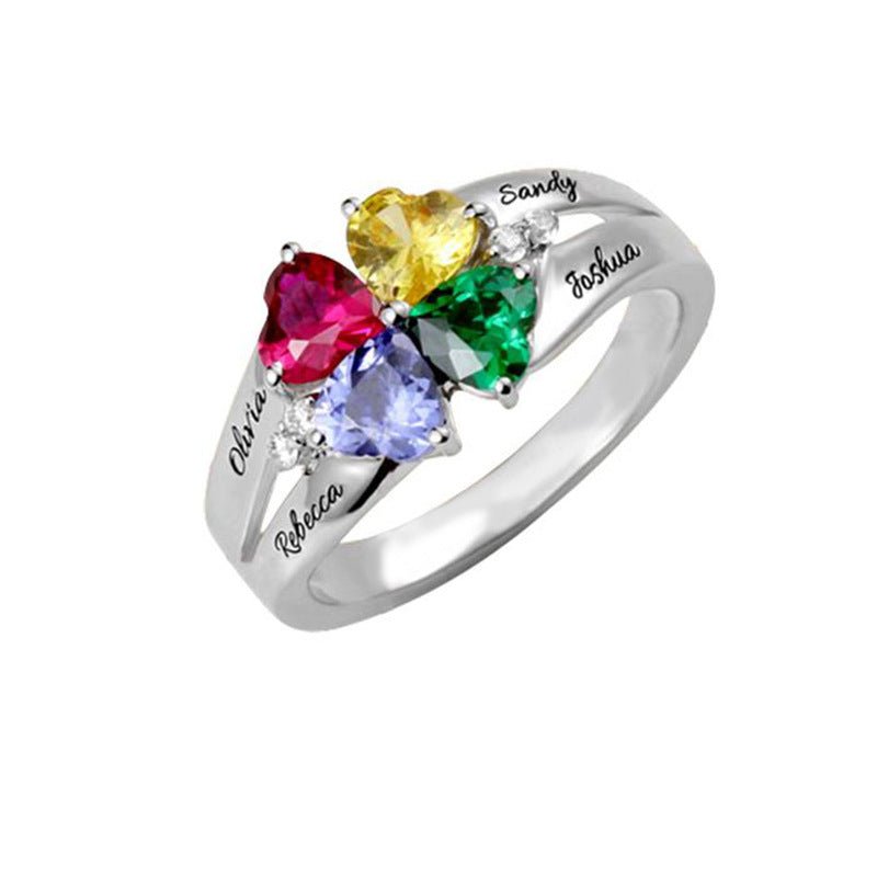 Mother's Day Gift DIY Engraved Ring | Luxury Home Accessories | Heulog Glow
