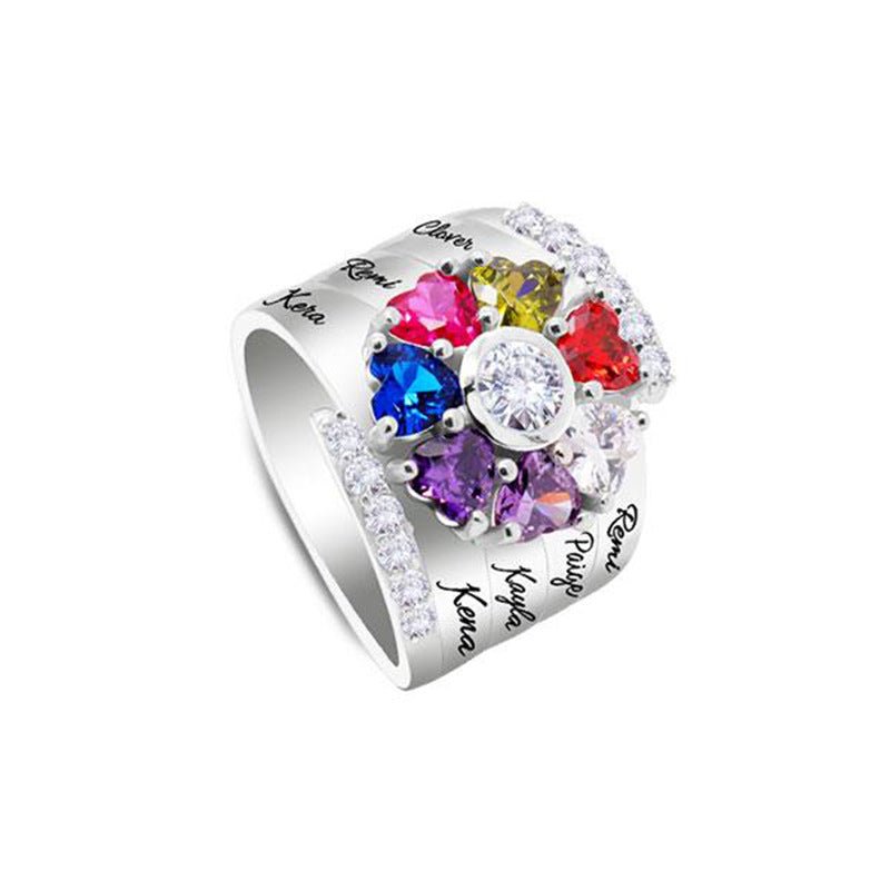 Mother's Day Gift DIY Engraved Ring | Luxury Home Accessories | Heulog Glow