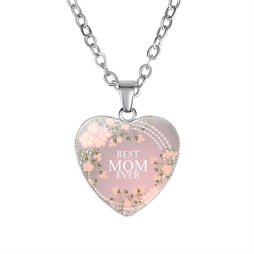 Mother's Day Gift Mom HeartPendant Necklace | Luxury Home Accessories | Heulog Glow