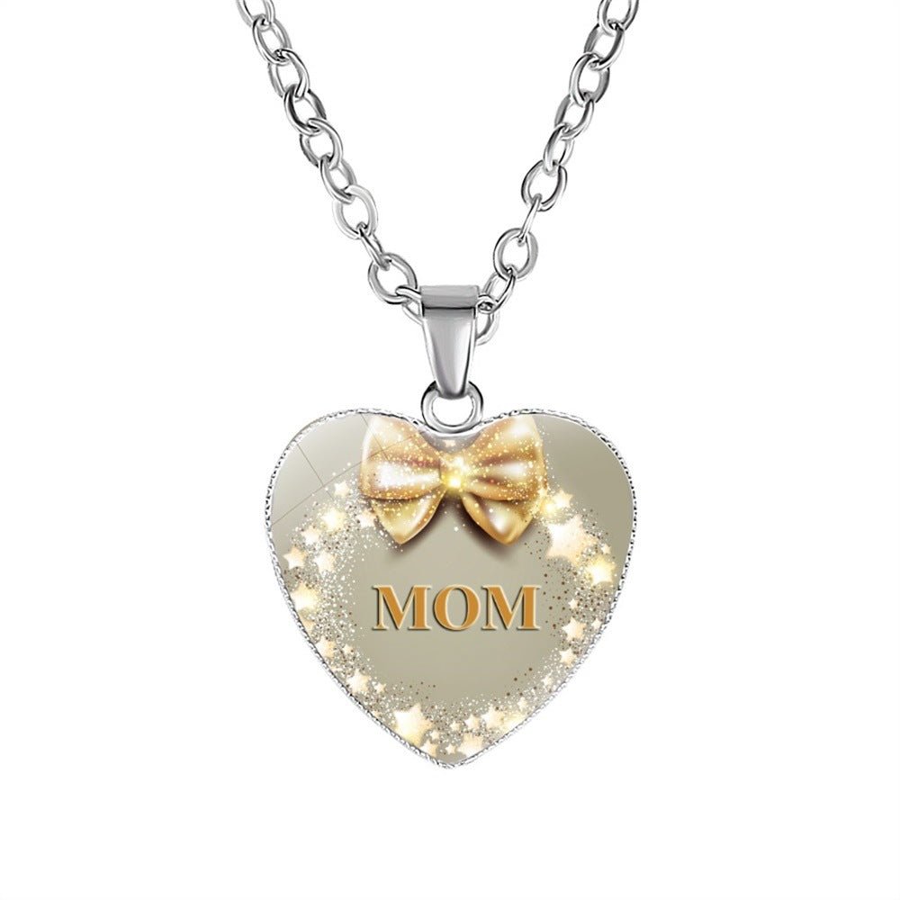 Mother's Day Gift Mom HeartPendant Necklace | Luxury Home Accessories | Heulog Glow