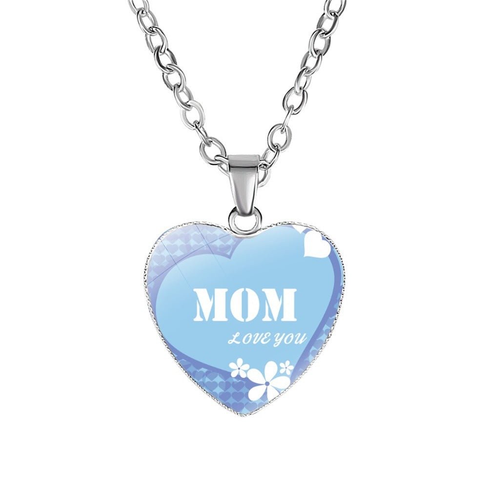 Mother's Day Gift Mom HeartPendant Necklace | Luxury Home Accessories | Heulog Glow
