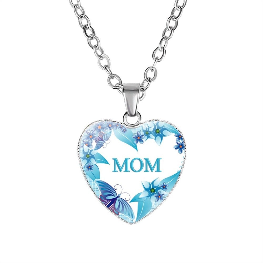 Mother's Day Gift Mom HeartPendant Necklace | Luxury Home Accessories | Heulog Glow