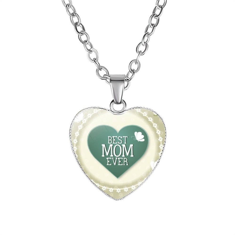 Mother's Day Gift Mom HeartPendant Necklace | Luxury Home Accessories | Heulog Glow