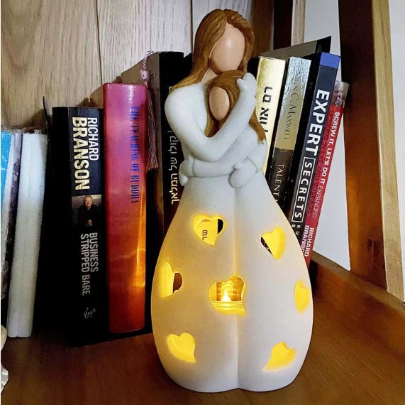 Mother's Day Gift Resin Candle Lampshade Ornament | Luxury Home Accessories | Heulog Glow