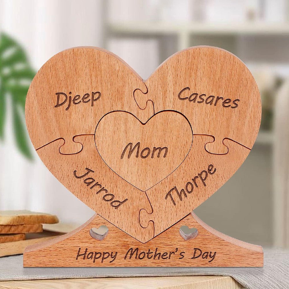 Mother's Day Holiday Gift Wooden Crafts Ornaments | Luxury Home Accessories | Heulog Glow