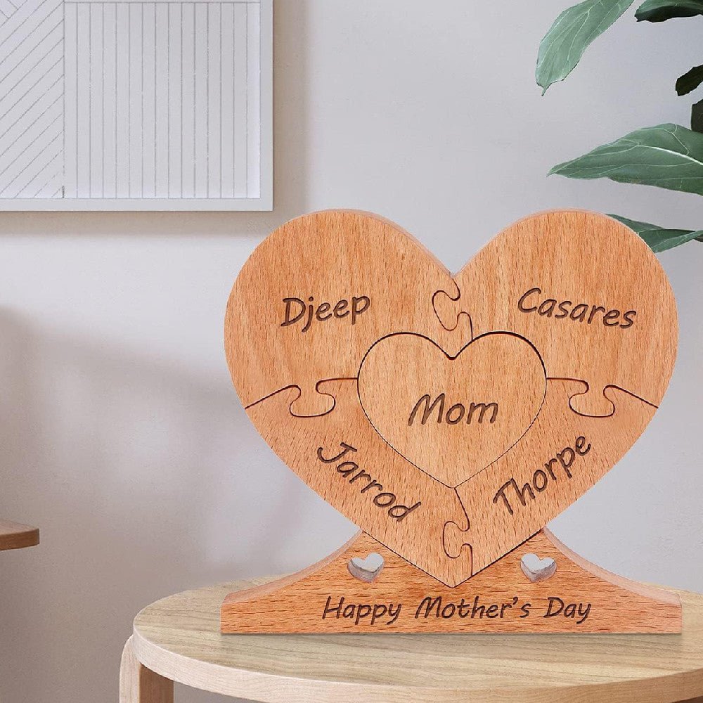 Mother's Day Holiday Gift Wooden Crafts Ornaments | Luxury Home Accessories | Heulog Glow