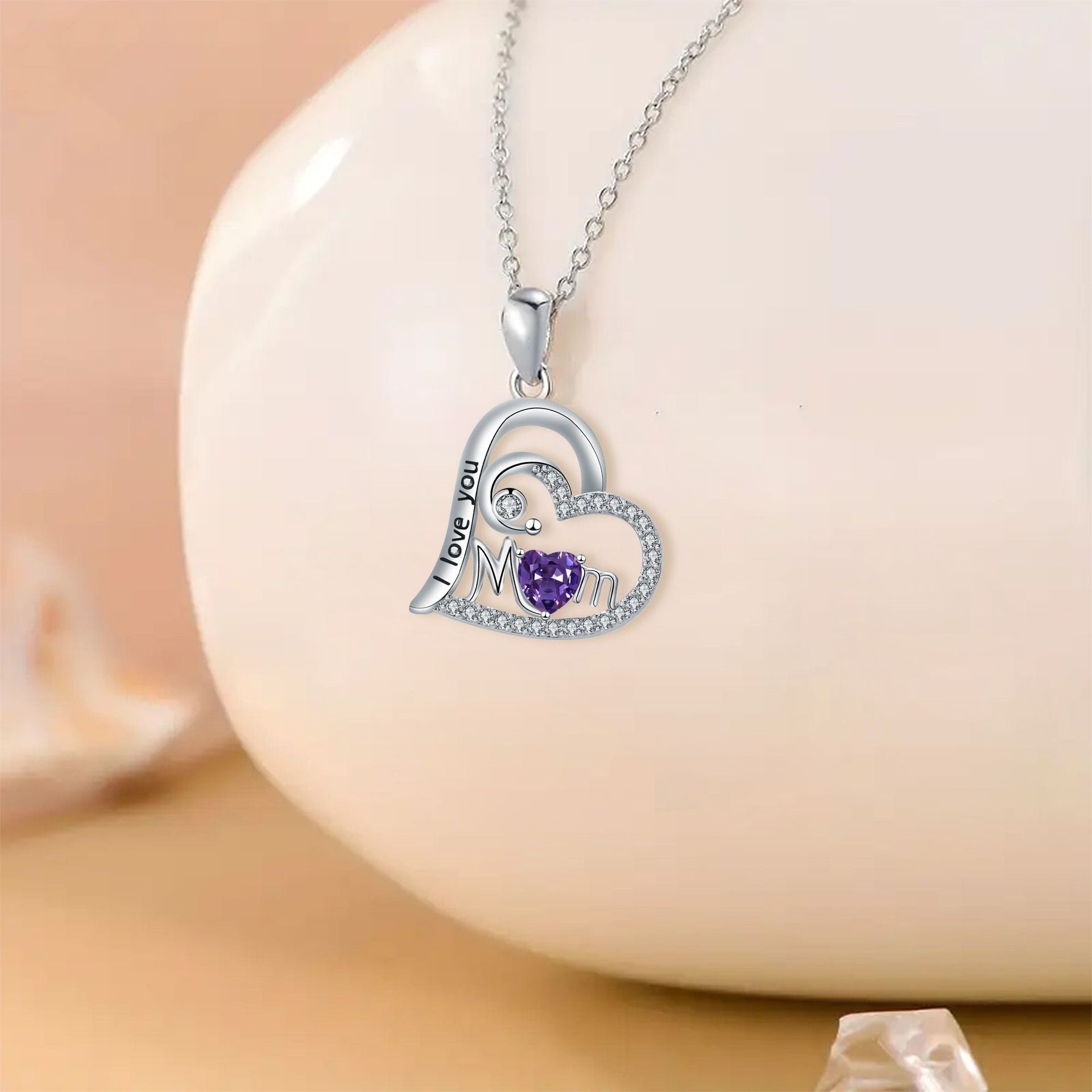 Mother's Day Necklace Mom Pendant Necklace Gift | Luxury Home Accessories | Heulog Glow