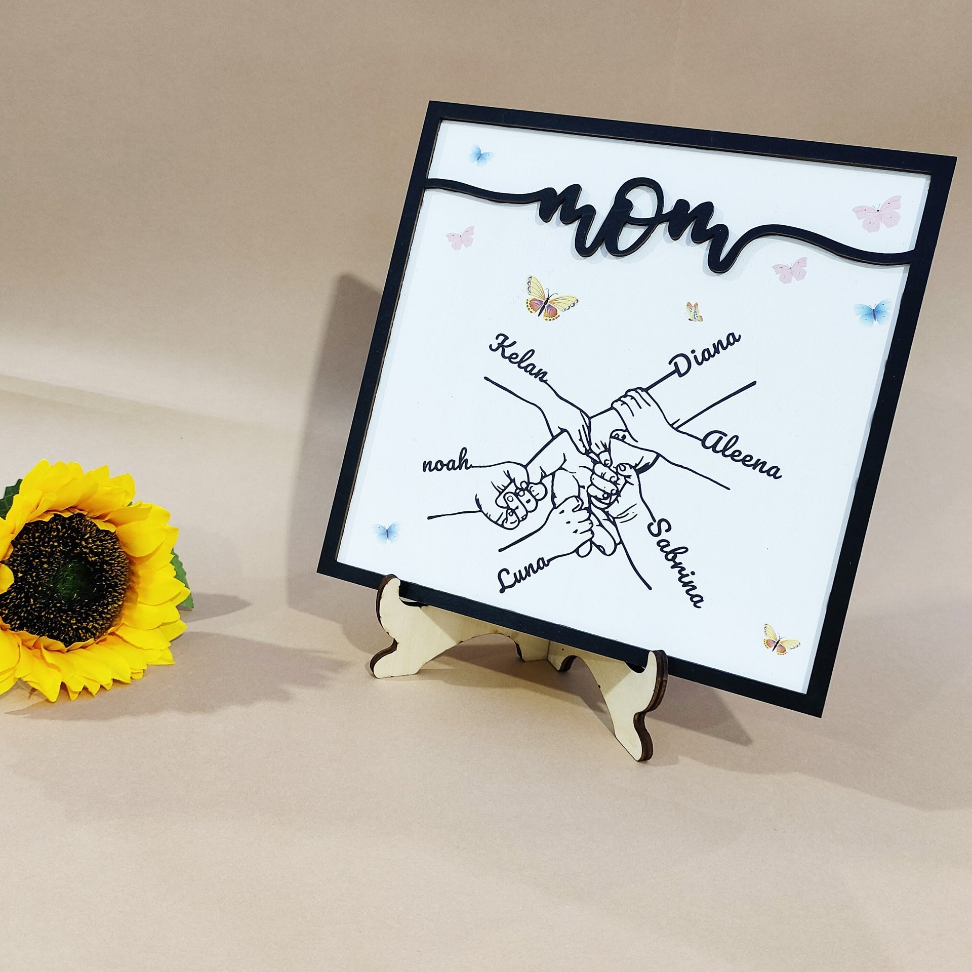 Mother's Day Souvenir Gift Wooden Frame Ornament | Luxury Home Accessories | Heulog Glow