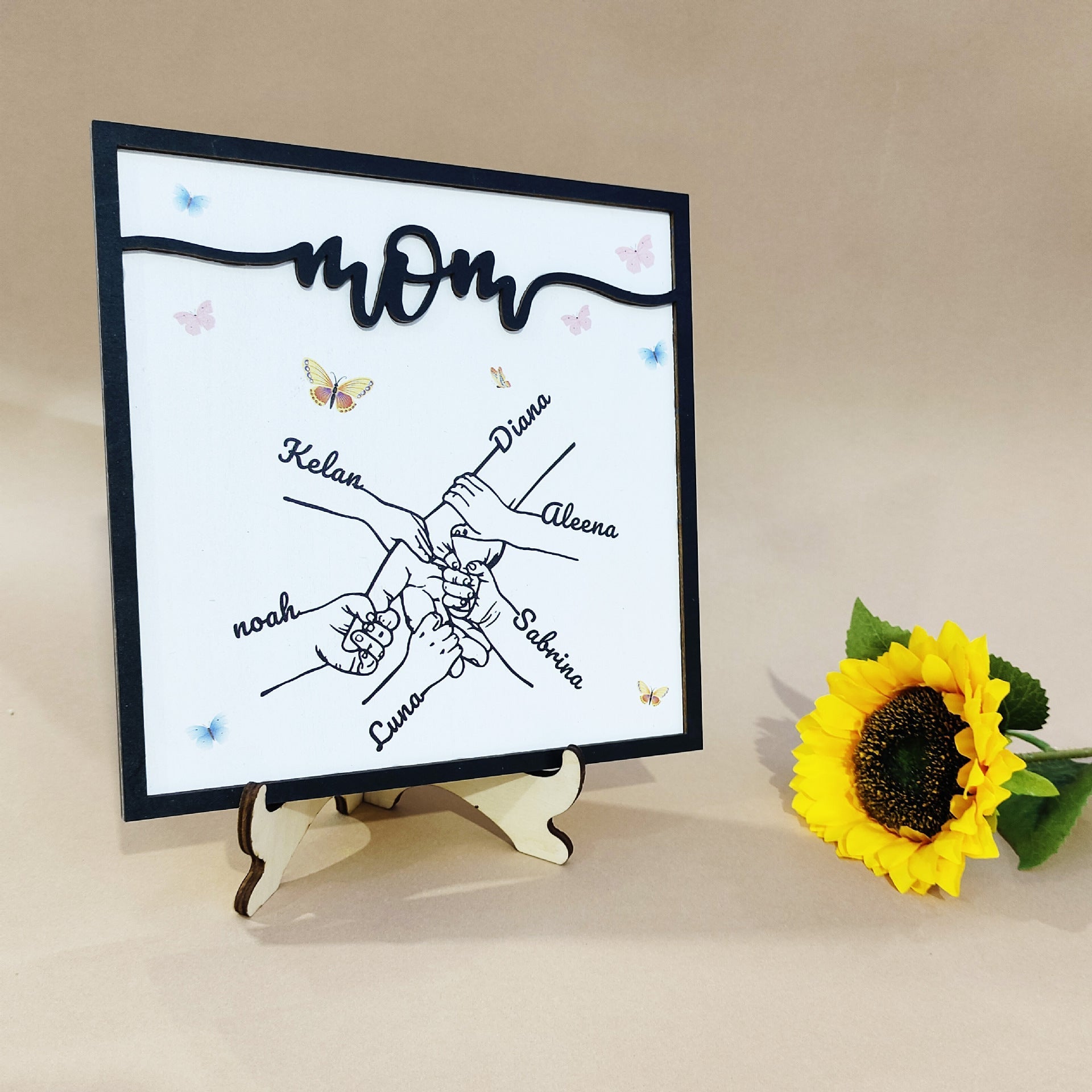 Mother's Day Souvenir Gift Wooden Frame Ornament | Luxury Home Accessories | Heulog Glow