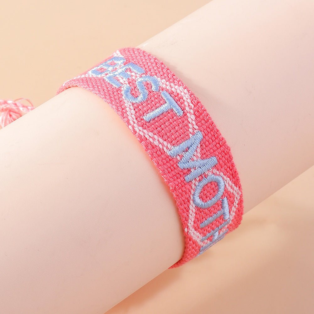 Mother's Day Woven Bracelet Flannel Mother's Day Commemorative Gift Carrying Strap | Luxury Home Accessories | Heulog Glow