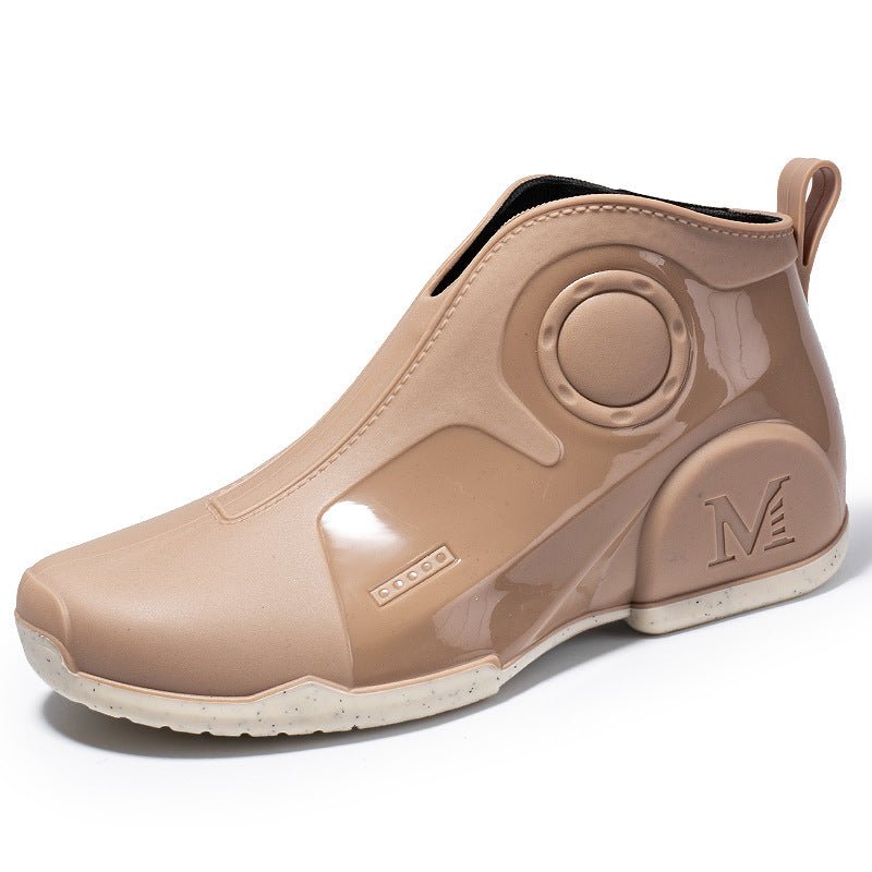 Motorcycle Rain Boots Men's Summer Youth Outdoor Non-slip Wading Shoes Fashion Low Top Flat Work Shoes Rubber Shoes | Luxury Home Accessories | Heulog Glow