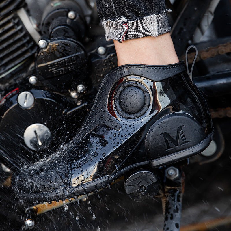 Motorcycle Rain Boots Men's Summer Youth Outdoor Non-slip Wading Shoes Fashion Low Top Flat Work Shoes Rubber Shoes | Luxury Home Accessories | Heulog Glow