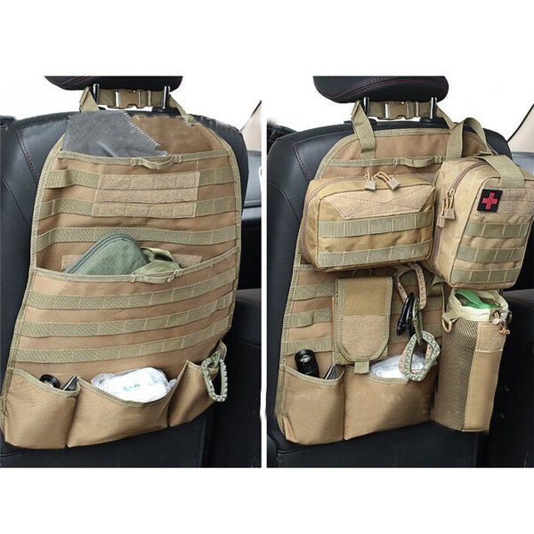 Multi-function Tactical Universal Car Back Seat Organizer Cover Bag | Luxury Home Accessories | Heulog Glow