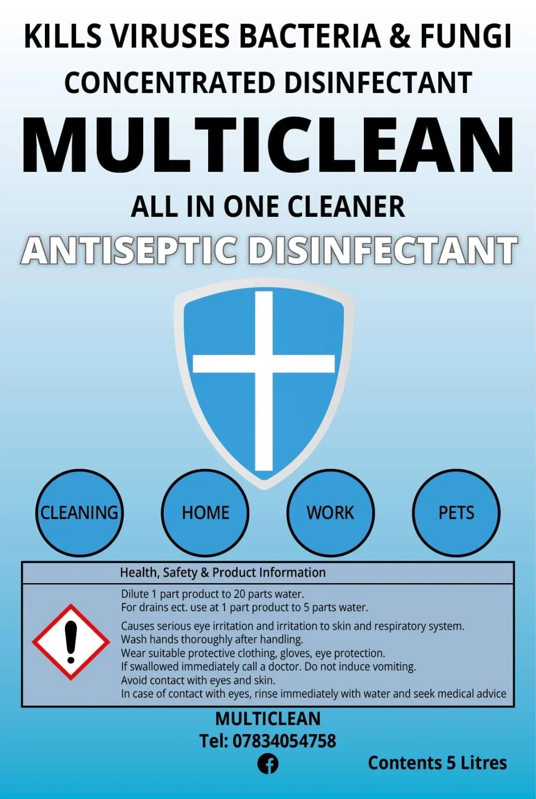 Multiclean Pet Safe Disinfectant & Cleaners 1 Litre | Luxury Home Accessories | Heulog Glow