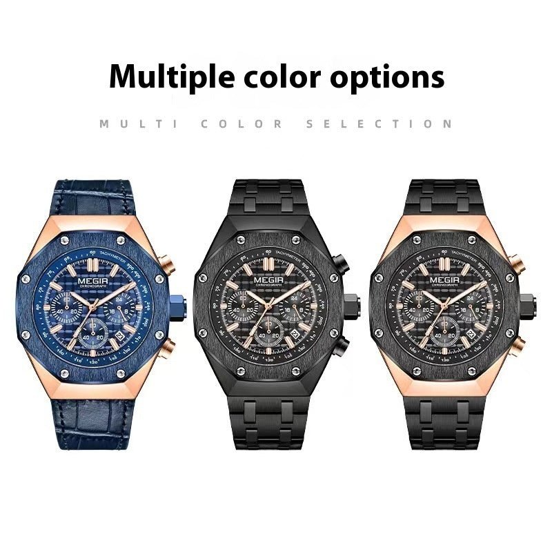 Multifunctional Waterproof Quartz Watch Men's Watch | Luxury Home Accessories | Heulog Glow