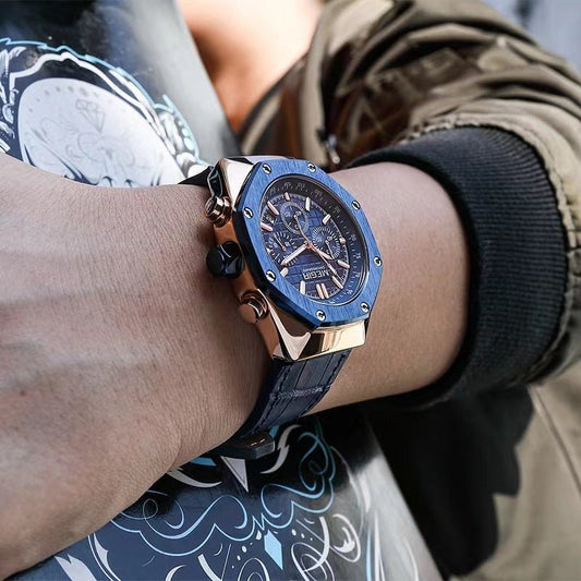 Multifunctional Waterproof Quartz Watch Men's Watch | Luxury Home Accessories | Heulog Glow