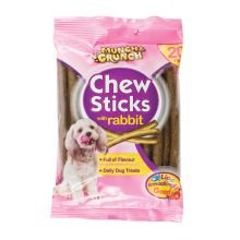 Munch & Crunch Chew Sticks with Rabbit, 20pk | Luxury Home Accessories | Heulog Glow