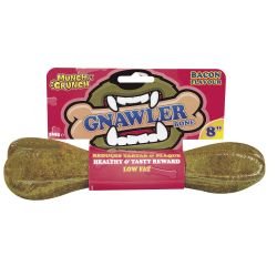 Munch & Crunch Gnawler Bone Bacon 8" | Luxury Home Accessories | Heulog Glow