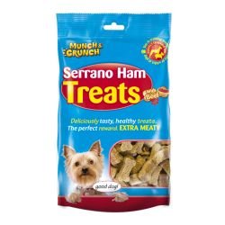 Munch & Crunch Serrano Ham Treats with Beef, 175g | Luxury Home Accessories | Heulog Glow
