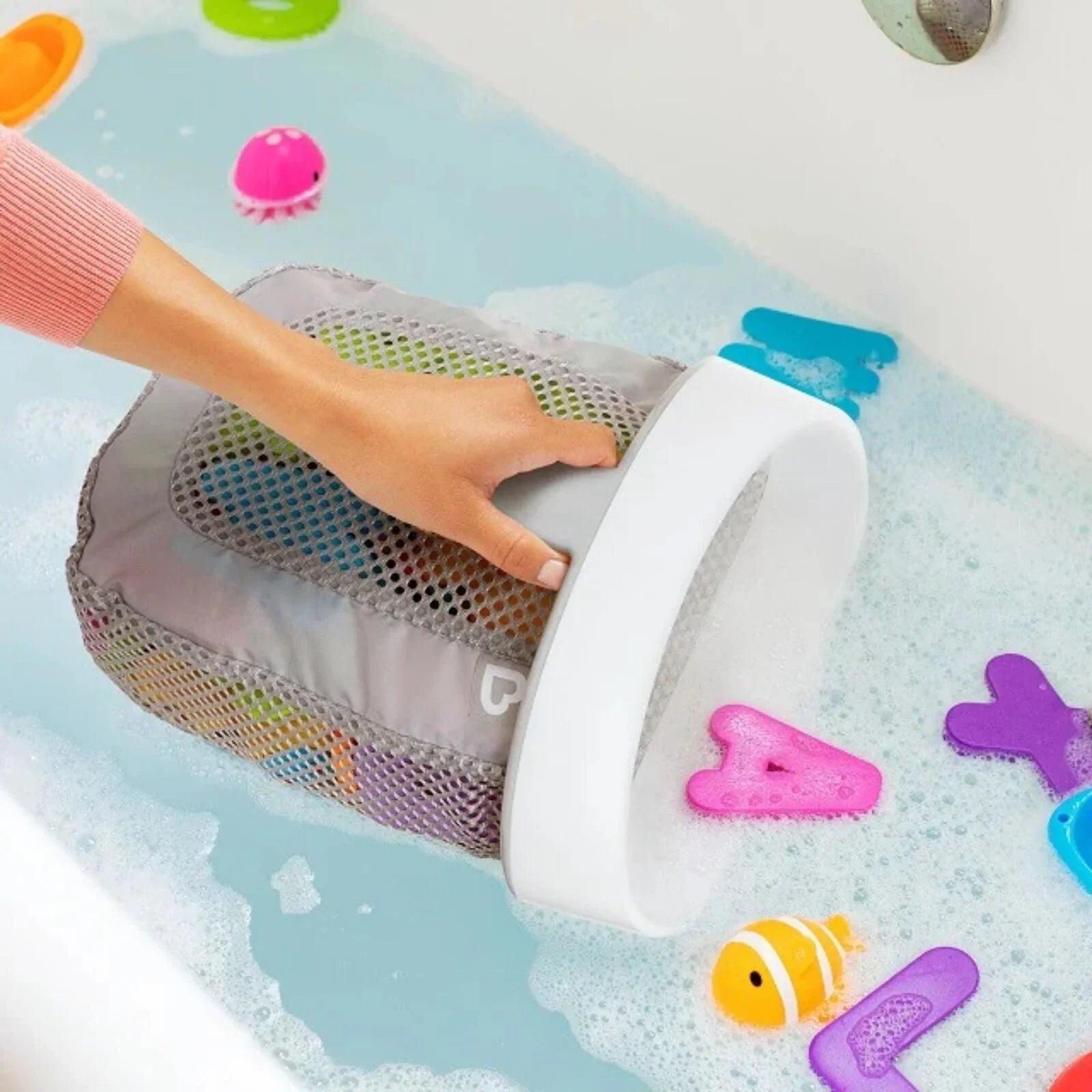 Munchkin Super Scoop Bath Toy Organiser | Luxury Home Accessories | Heulog Glow