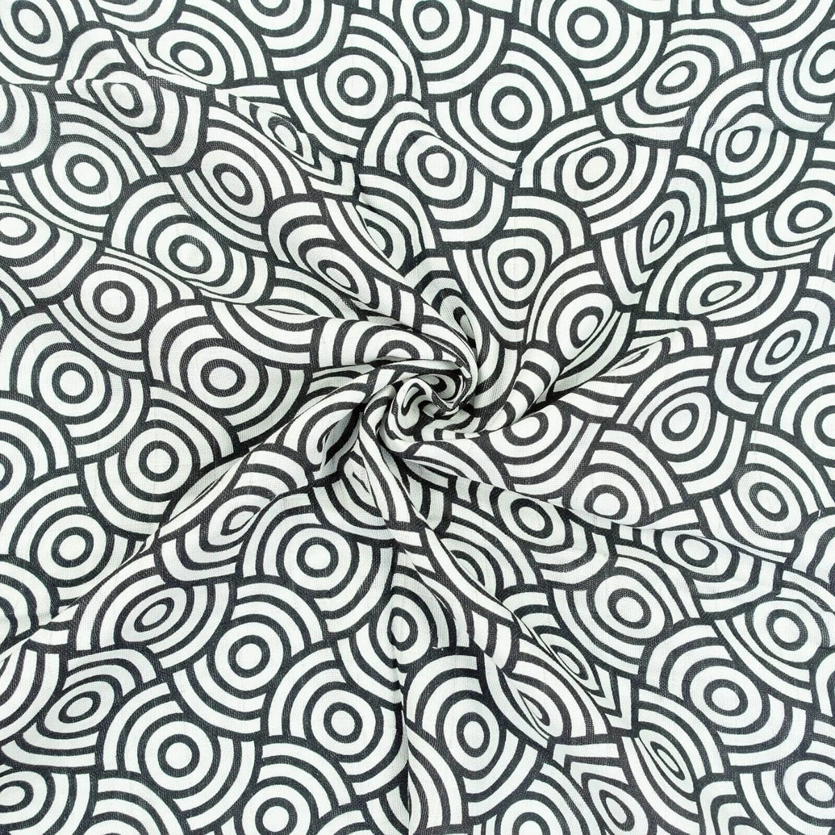 MuslinZ Bamboo/Organic Cotton Muslin Swaddle 120x120cm - Black Swirl | Luxury Home Accessories | Heulog Glow