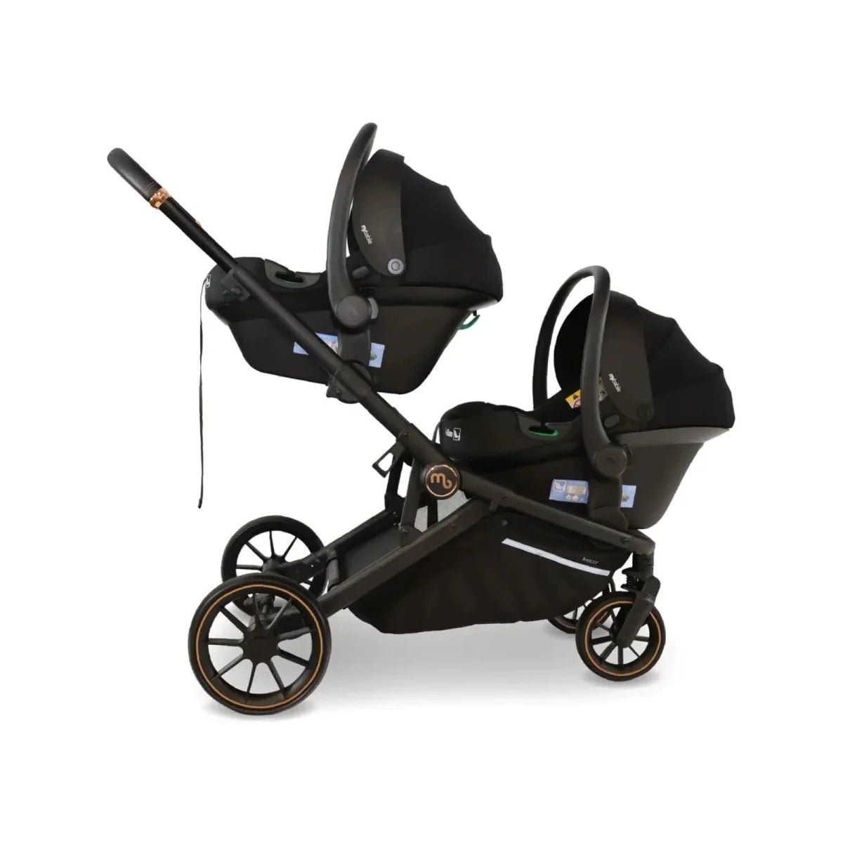 My Babiie MB33 Tandem Pushchair - Black Leopard | Luxury Home Accessories | Heulog Glow