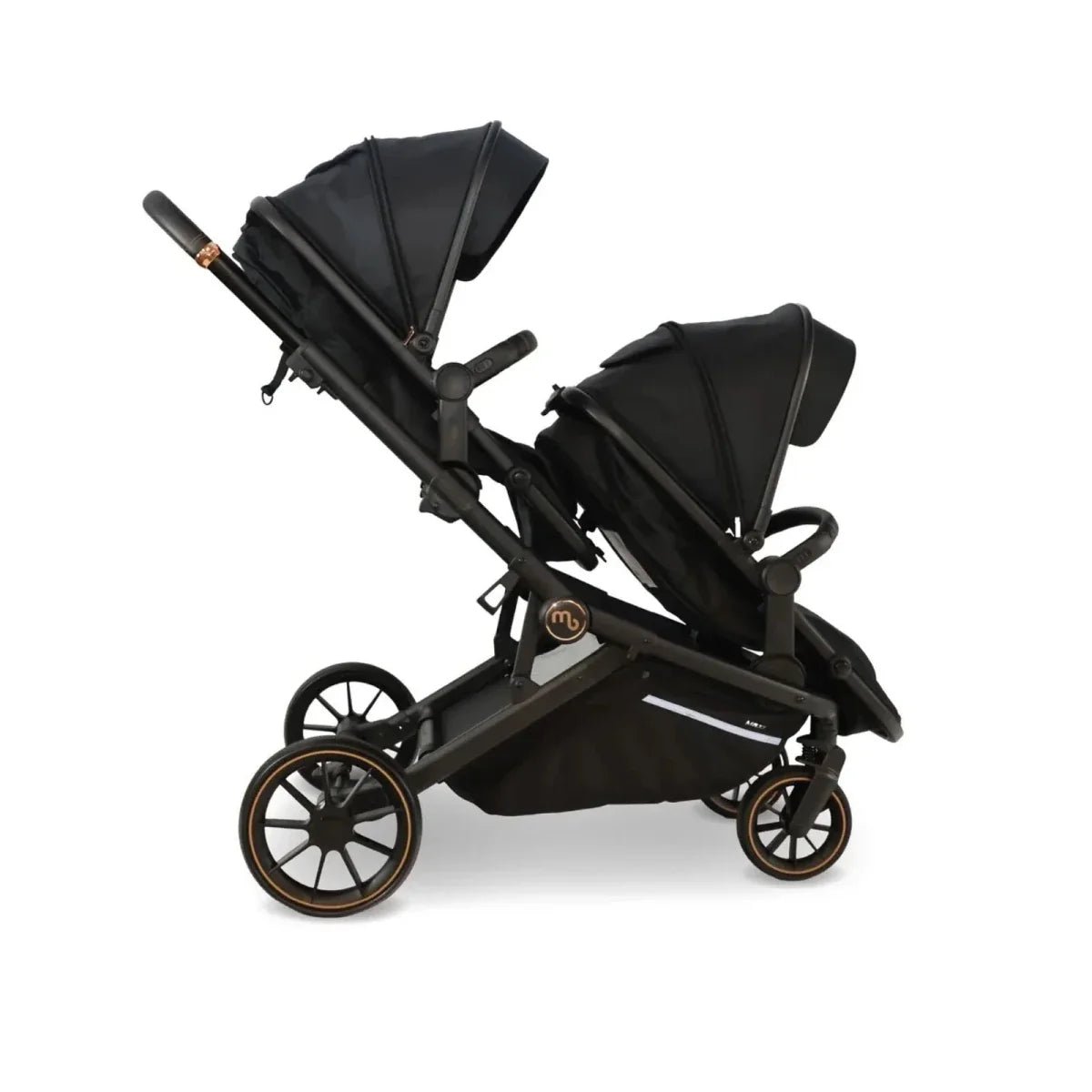 My Babiie MB33 Tandem Pushchair - Black Leopard | Luxury Home Accessories | Heulog Glow