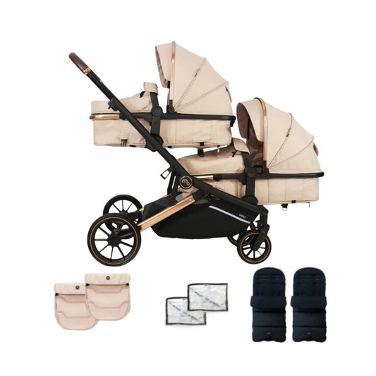 My Babiie MB33 Tandem Pushchair - Giraffe | Luxury Home Accessories | Heulog Glow