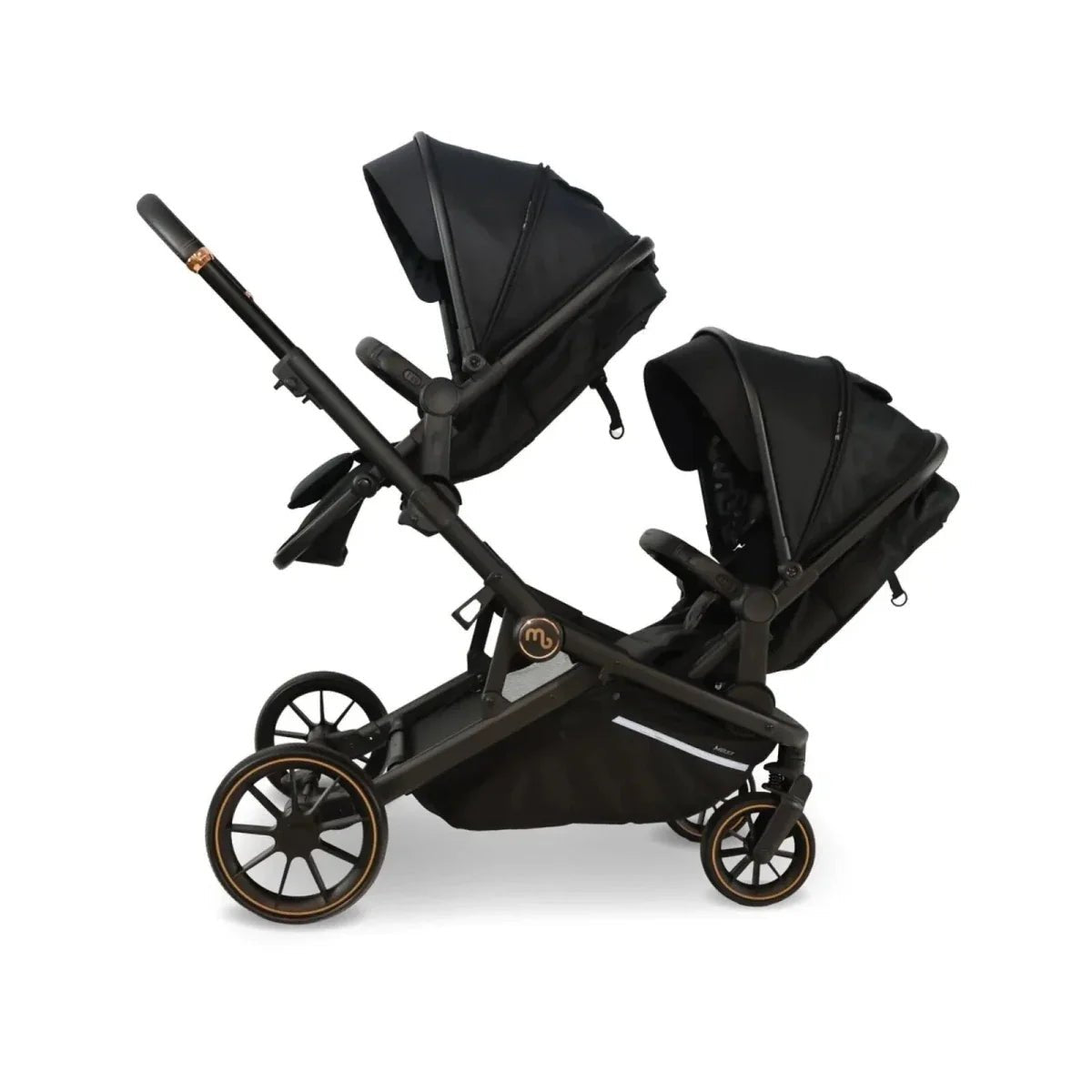 My Babiie MB33 Twin Travel System - Black Leopard | Luxury Home Accessories | Heulog Glow