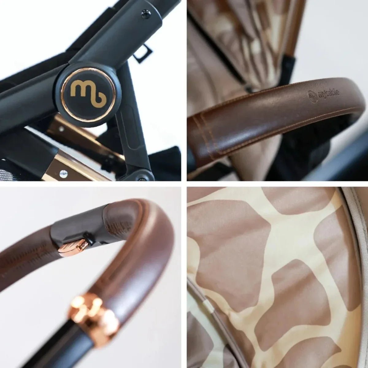 My Babiie MB33 Twin Travel System - Giraffe | Luxury Home Accessories | Heulog Glow
