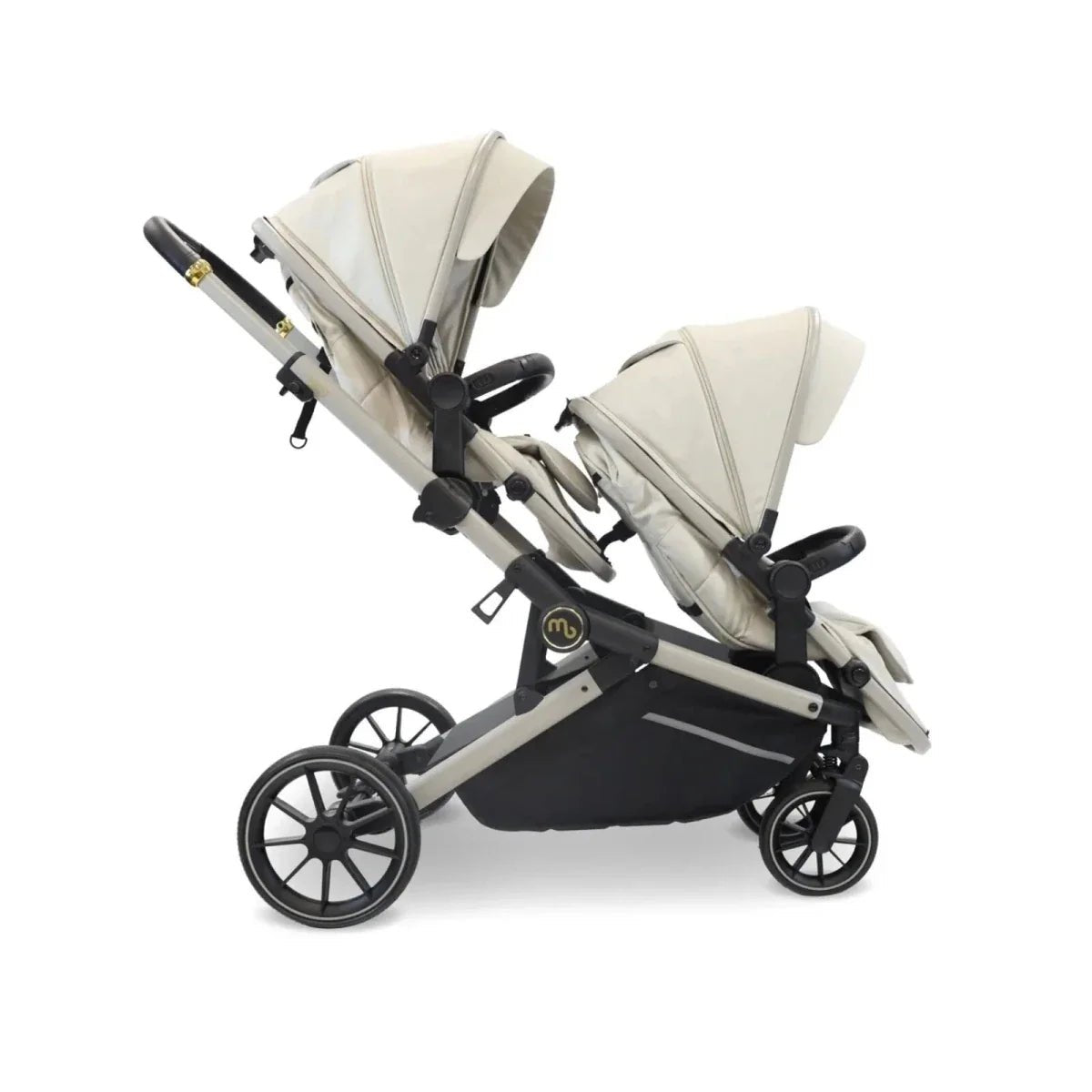 My Babiie MB33 Twin Travel System - Ivory | Luxury Home Accessories | Heulog Glow