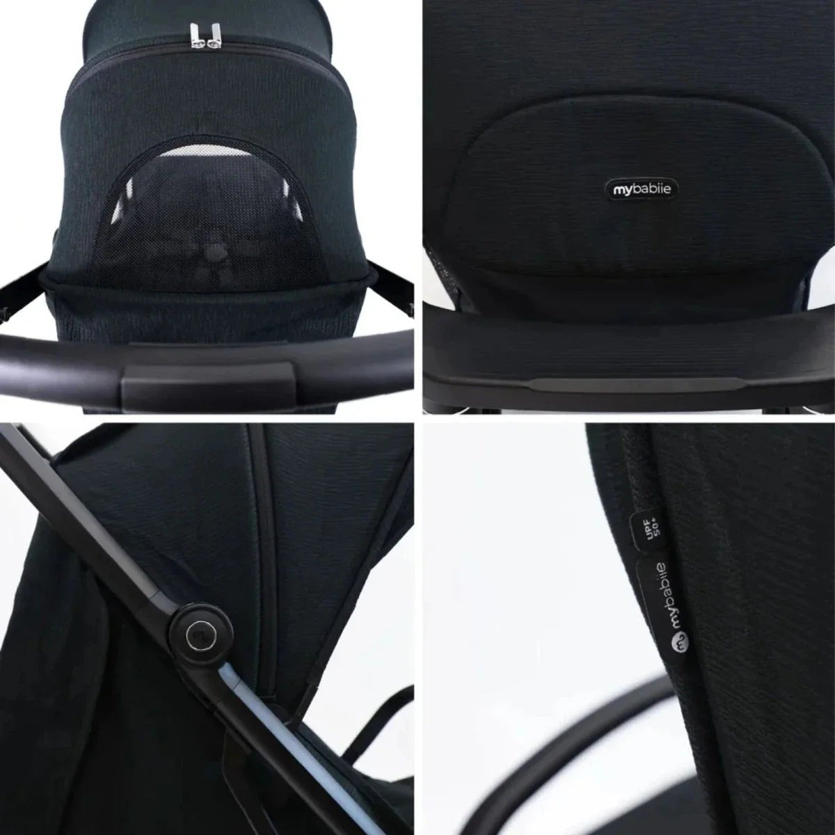 My Babiie MBX7 Auto-Fold Compact Stroller - Black | Luxury Home Accessories | Heulog Glow