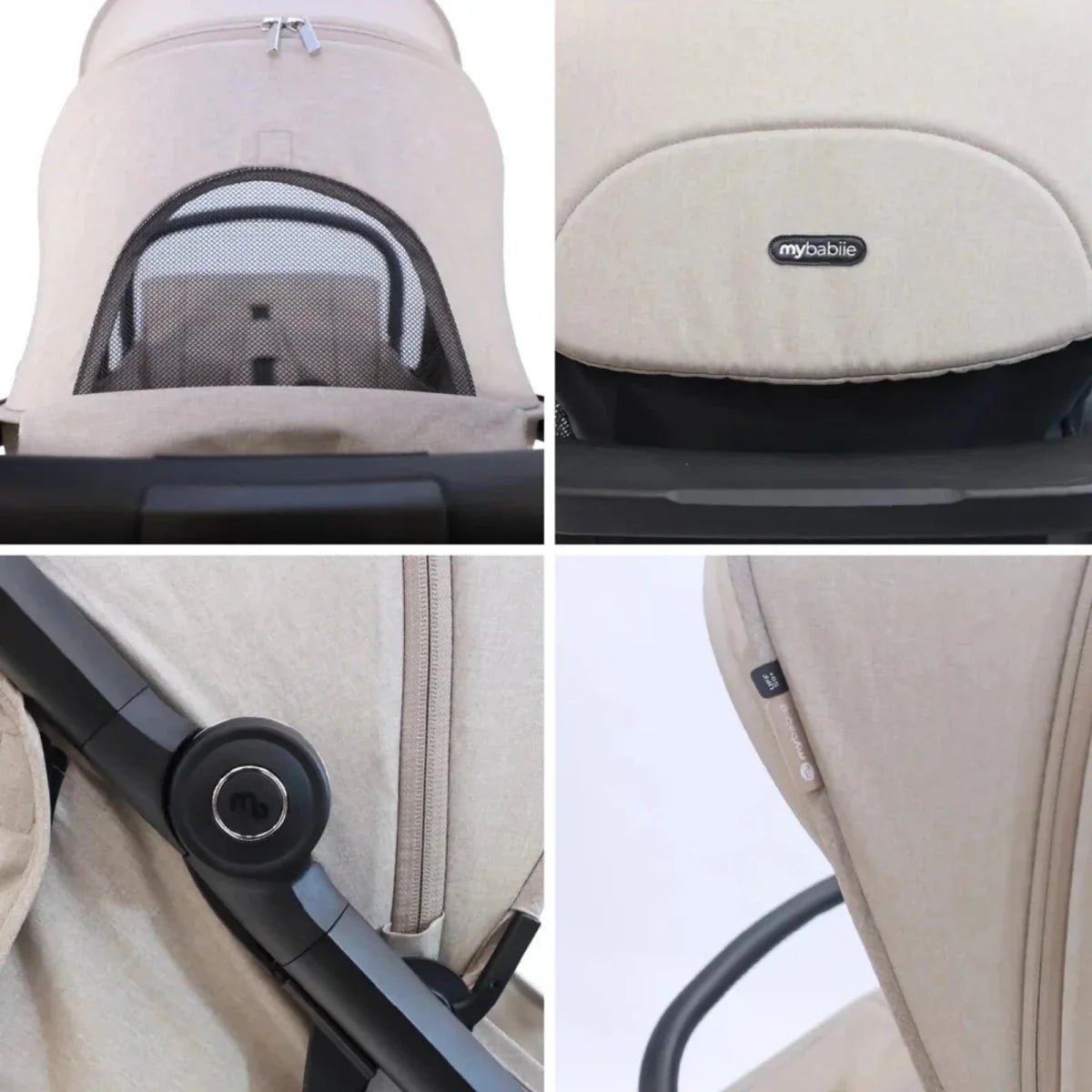 My Babiie MBX7 Auto-Fold Compact Stroller - Camel | Luxury Home Accessories | Heulog Glow