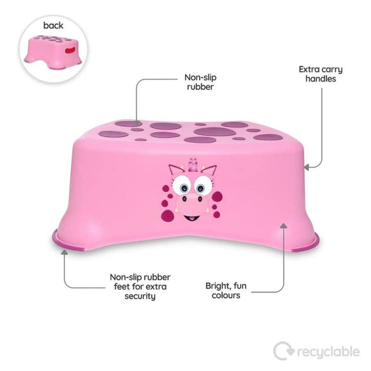 My Carry Potty - My Little Step Stool - Pink Dragon | Luxury Home Accessories | Heulog Glow