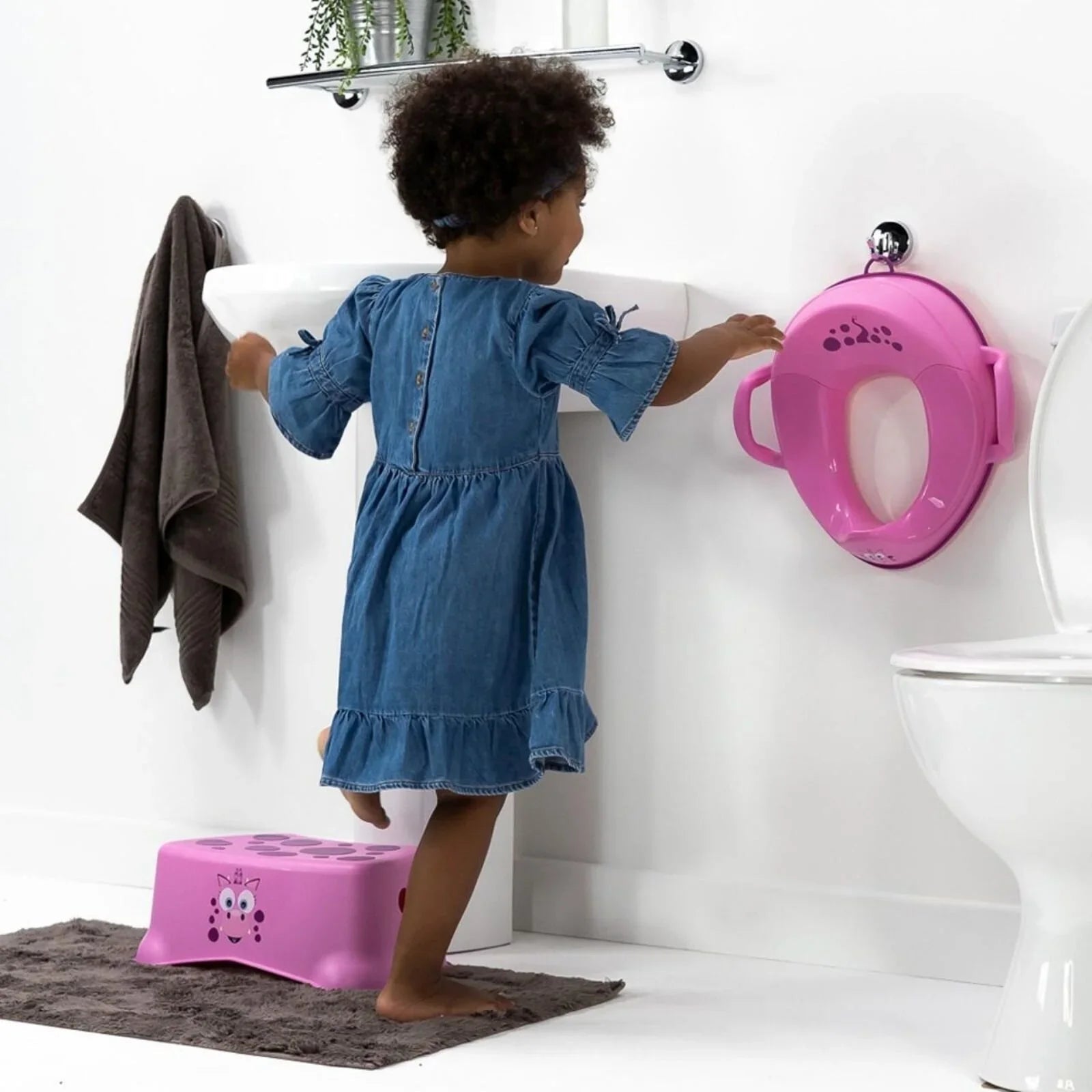 My Carry Potty - My Little Step Stool - Pink Dragon | Luxury Home Accessories | Heulog Glow